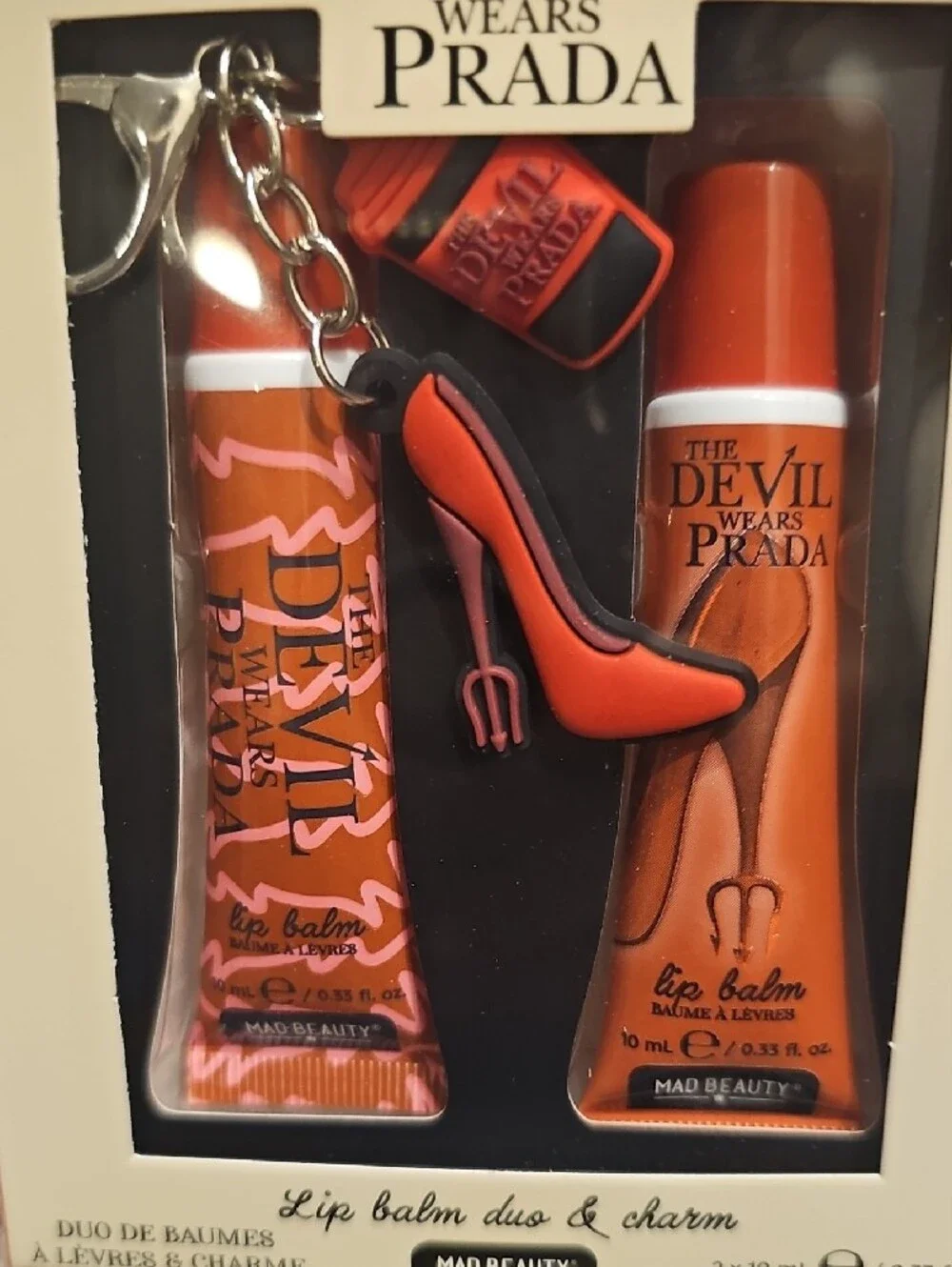 Lip Balm Duo & Charm By Mad Beauty-The Devil Wears Prada Edition